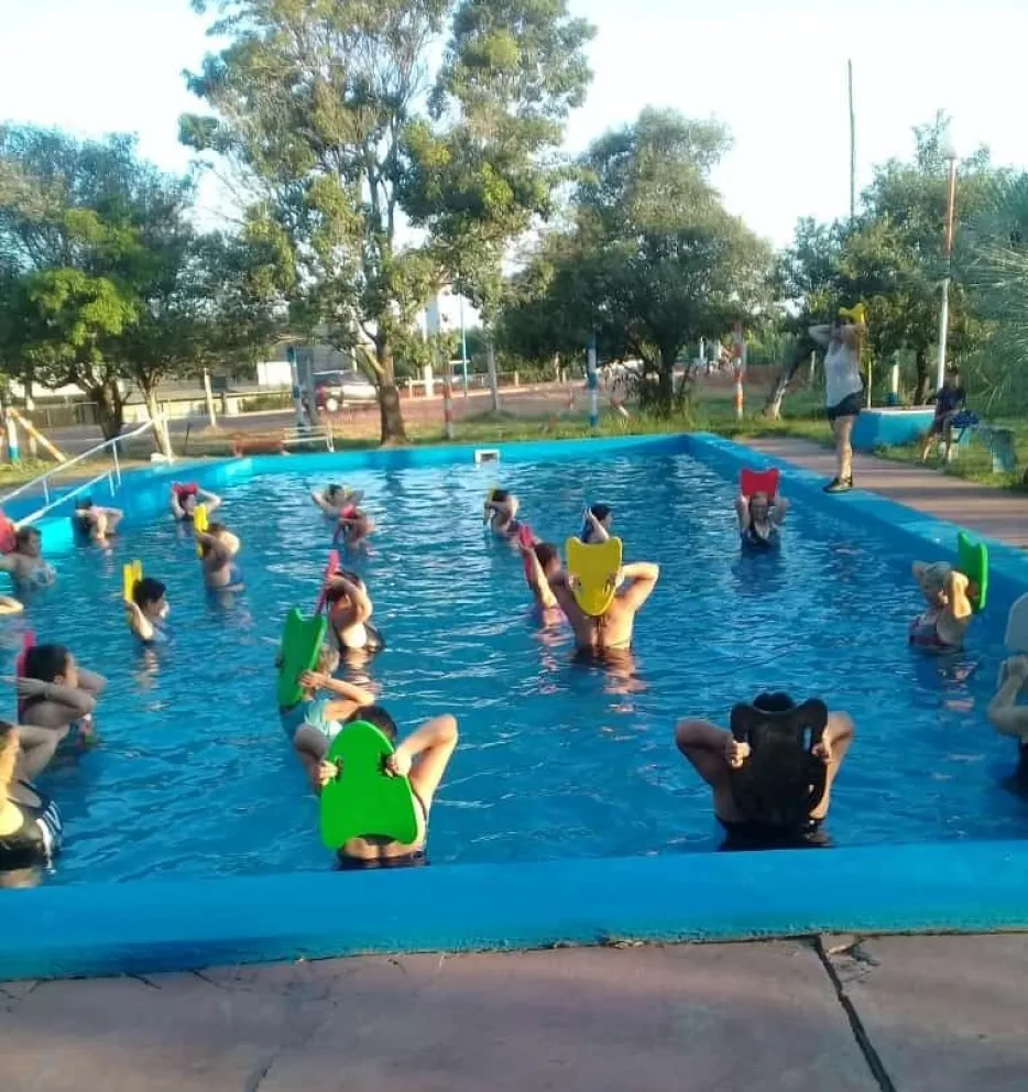 Clases de gimnasia en el agua