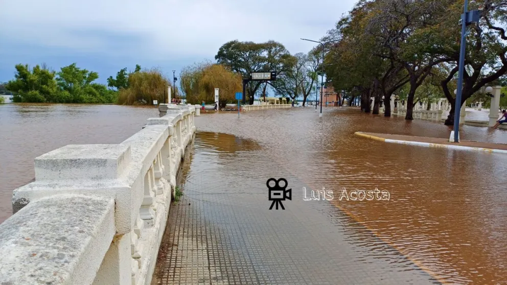 costanera inundada