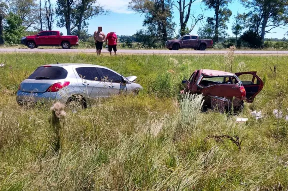 Fuerte choque por alcance en la RN 015 dejó una mujer hospitalizada
