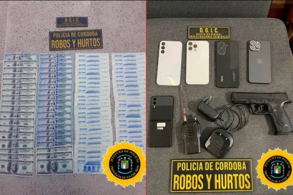Tres cordobeses robaron 14 mil dólares y 4 millones de pesos con un inhibidor de alarmas en Colón