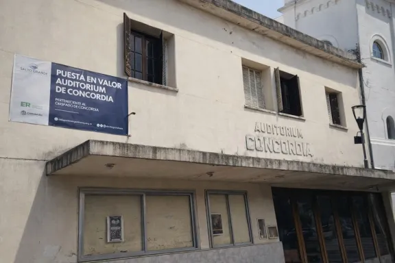 Comenzaron las obras de puesta en valor del Teatro Auditorium de Concordia