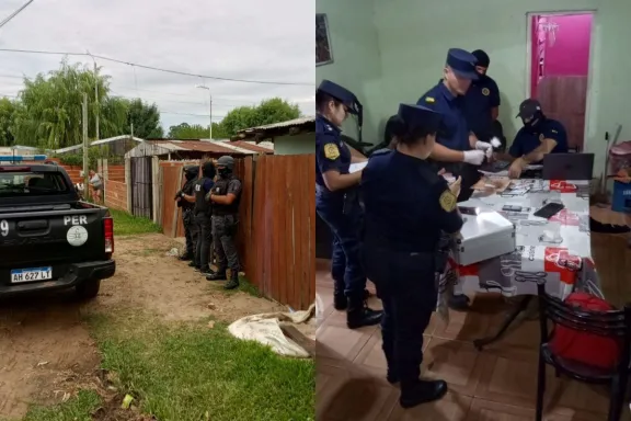 Allanamientos en Barrio Sarmiento: secuestraron cocaína, un arma, más de $1,7 millones y detuvieron a un hombre