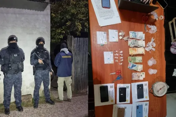 Allanamiento en Concordia: secuestraron cocaína compactada y detuvieron a cuatro personas