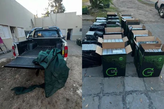 Secuestraron más de 11 mil paquetes de cigarrillos de contrabando en la zona de Pampa Soler