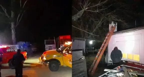 Un principio de incendio afectó una vivienda ubicada en un aserradero