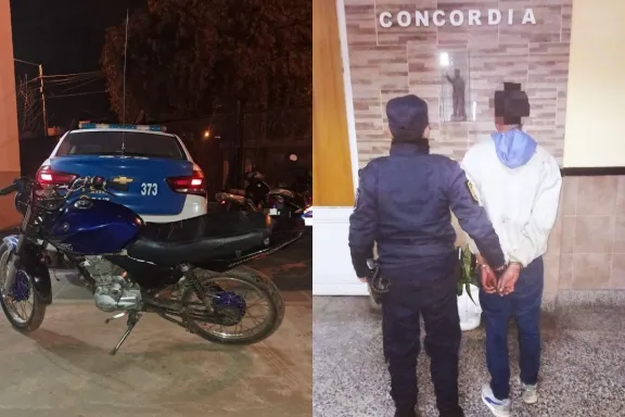 Detuvieron a un joven que robó una moto para ir a la casa de su ex pareja pese a tener restricción de acercamiento