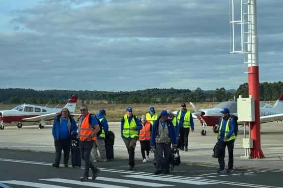 Pilotos de Francia y Suiza llegaron a Concordia siguiendo la ruta de Saint-Exupéry y la Aeropostale