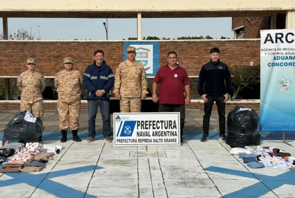 Prefectura donó más de 1.000 prendas de vestir a Cáritas Concordia por orden de la Justicia Federal