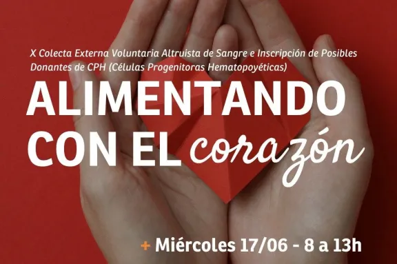 Nueva edición de Alimentando con el Corazón: convocan a donar sangre y registrarse como donante de médula ósea