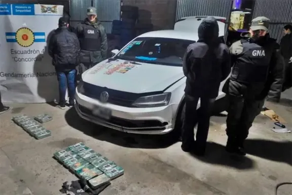 Secuestraron casi 24 kilos de cocaína en Ruta 14: un concordiense entre los tres detenidos