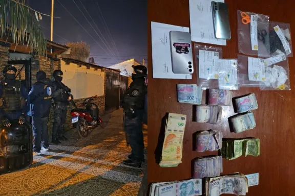 Allanamiento en barrio Fátima: secuestran cocaína, detienen a tres personas y un policía fue atacado por un pitbull