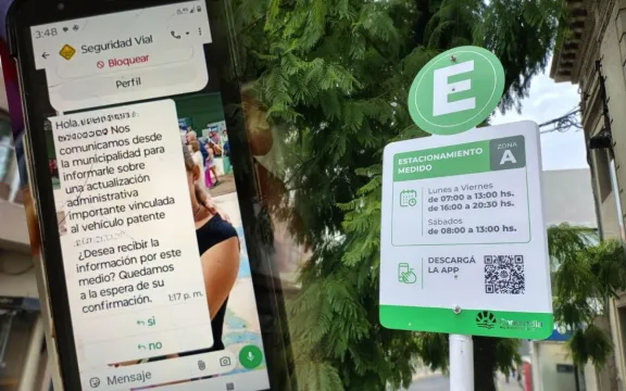 La Municipalidad de Concordia alerta por posibles estafas con falsos mensajes sobre el Estacionamiento Medido