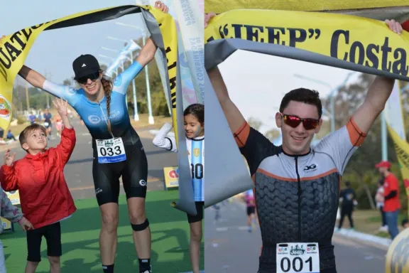 Cerca de 200 atletas participaron del Duatlón Provincial y la carrera Jeep 5K en Colonia Ayuí