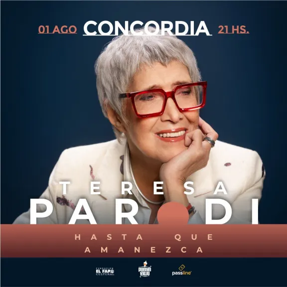 Teresa Parodi se presenta en Concordia con su gira nacional 2026