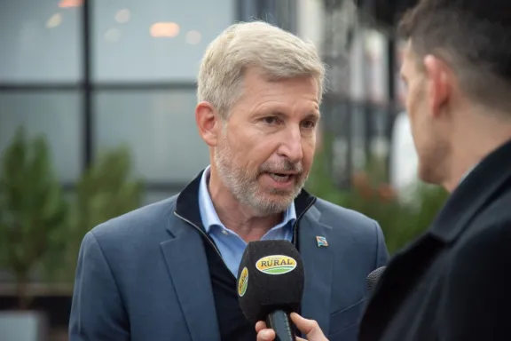 Frigerio volvió a reclamar la eliminación de las retenciones y aseguró que el campo es "la locomotora de la recuperación de la Argentina