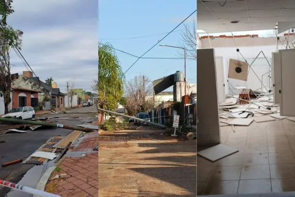 Fuerte temporal en Concordia: voladuras de techos, árboles caídos y un masivo corte de energía afectó a gran parte de la ciudad