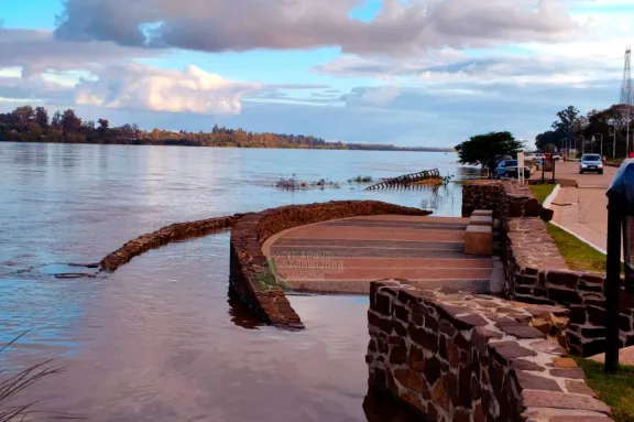 El río Uruguay seguirá creciendo y podría superar los 9 metros en Concordia
