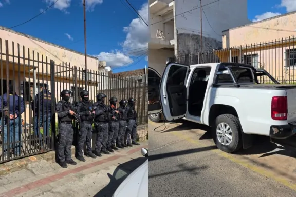 Allanamientos a una banda que habría cometido tres asaltos a mano armada en pocos días