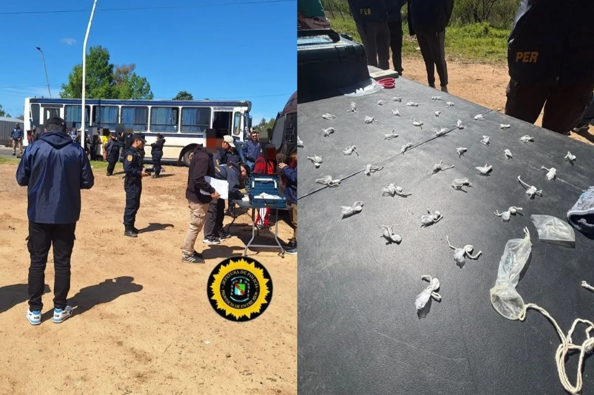 Una encargada de una cuadrilla de cosecha llevaba 60 envoltorios de cocaína ocultos en su cuerpo